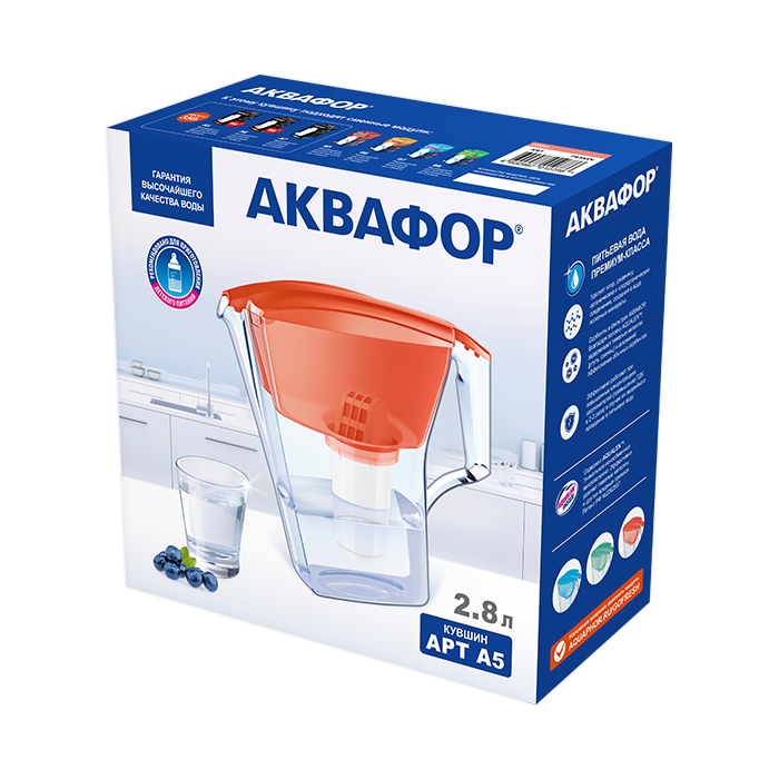 Кувшин (Фильтры) для воды 2.8л "Аквафор АРТ А5"