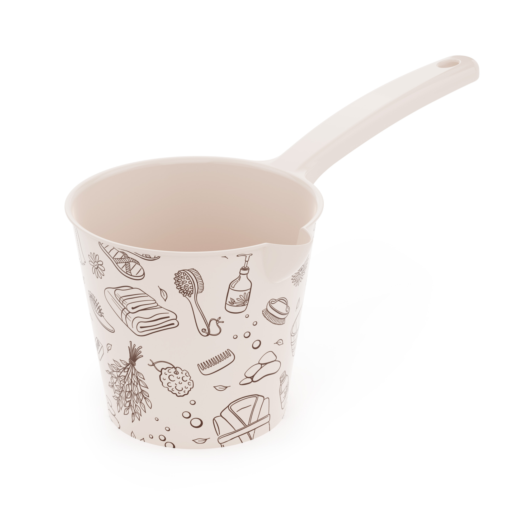 Ковш "Русская банька" 1,5л (со сливом) М8393