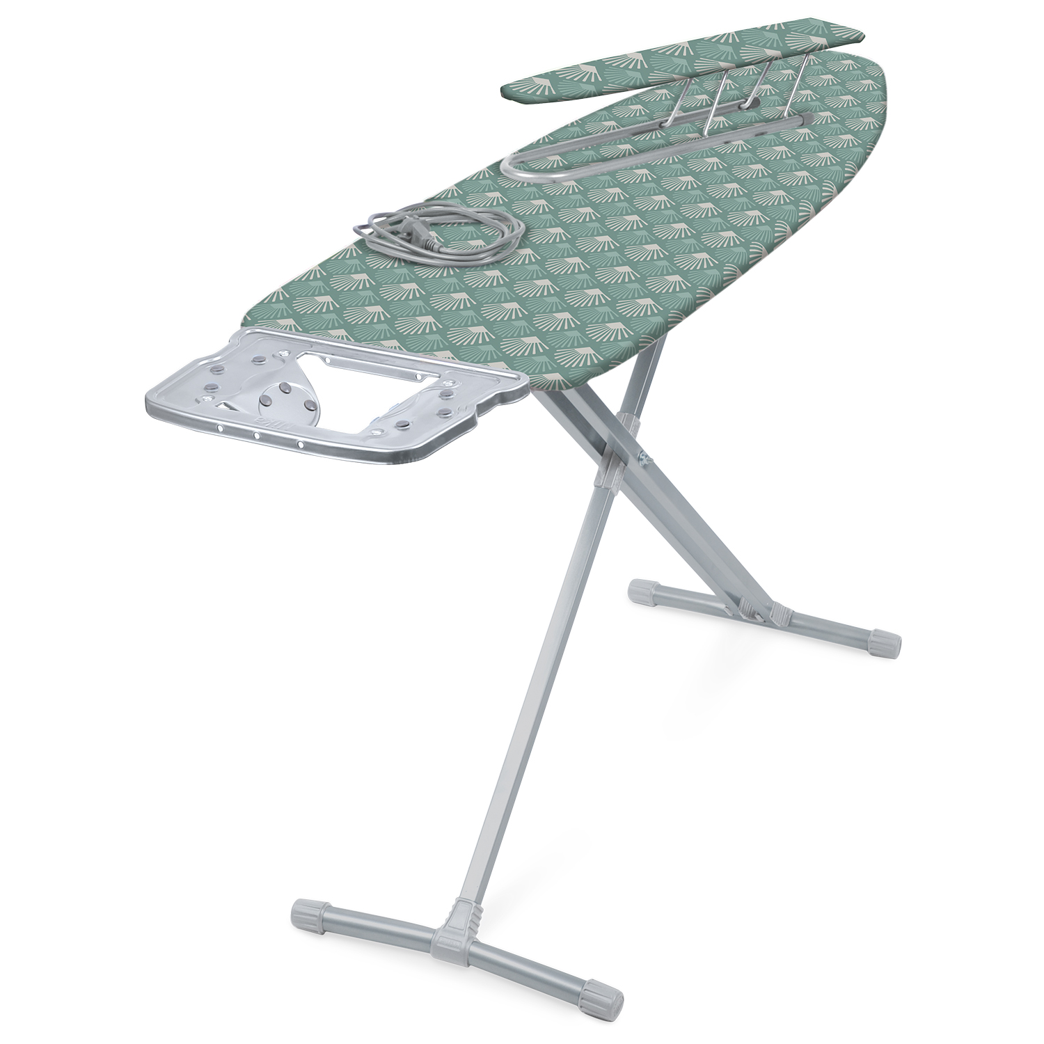 Гладильная доска Nika 10+ телон (НТ10+/17 с ракушками пудровый).