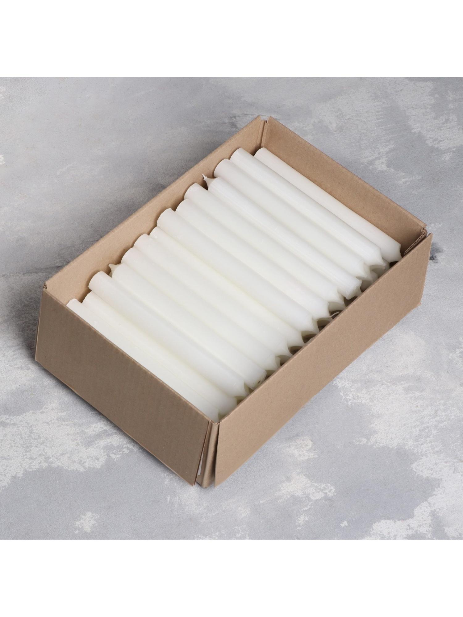 Свечи парафиновые хозяйственные без запаха,15×2 см