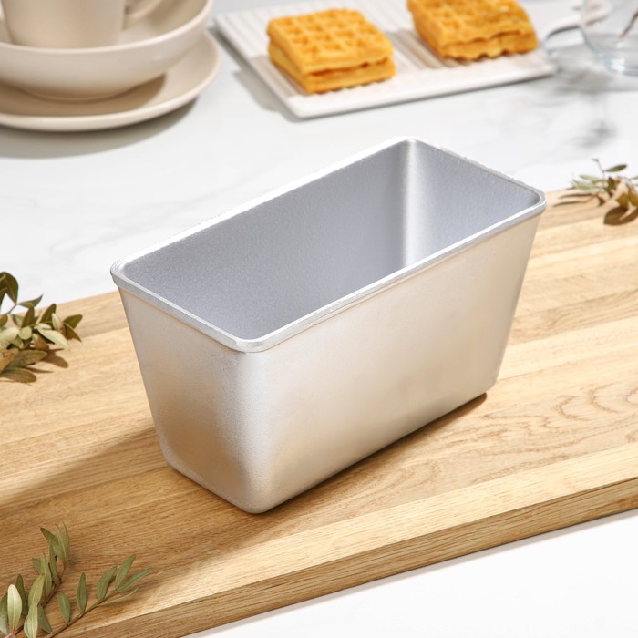 Хлебная форма алюм литая 22х11х11,5см прямоугольная ТМ KUKMARA