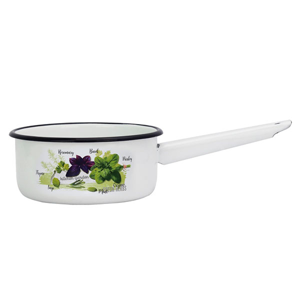 Ковш эмал цил Базилик 1,5л TM Appetite 01-2008/4М