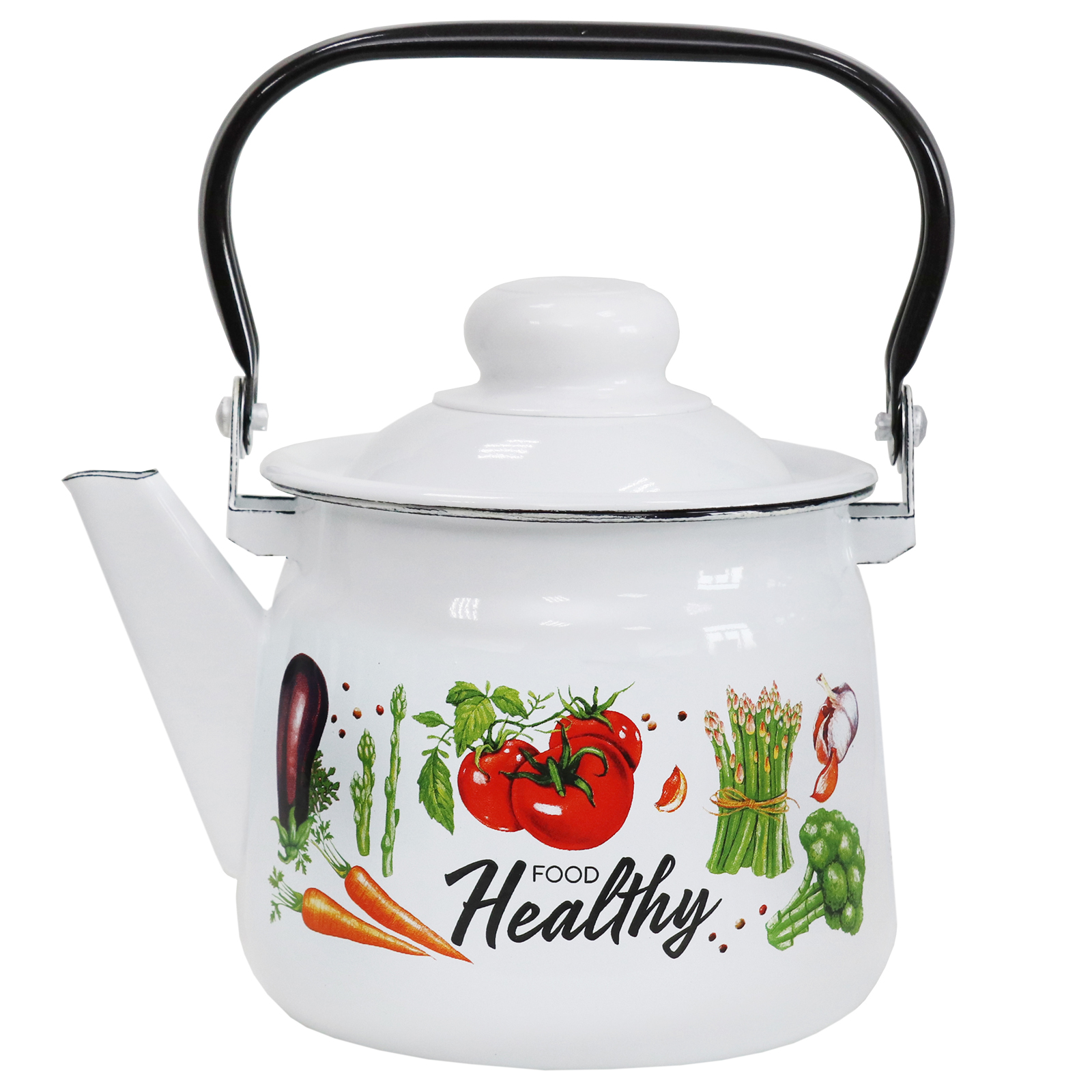 Чайник эмал 1,5л без свистка Veggies TM Appetite