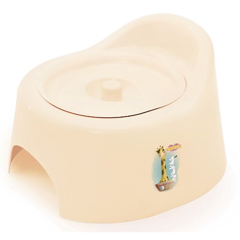 Горшок детский туалетный с крышкой «Giraffix»