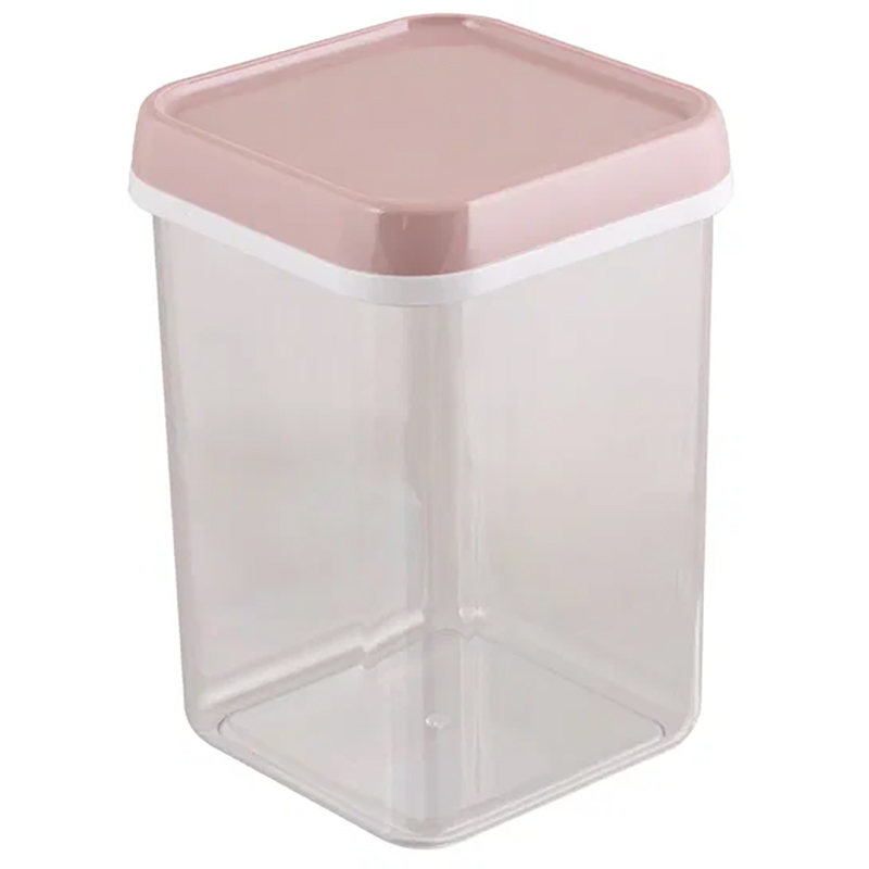 Банка для сыпучих продуктов квадратная 1,2 л.