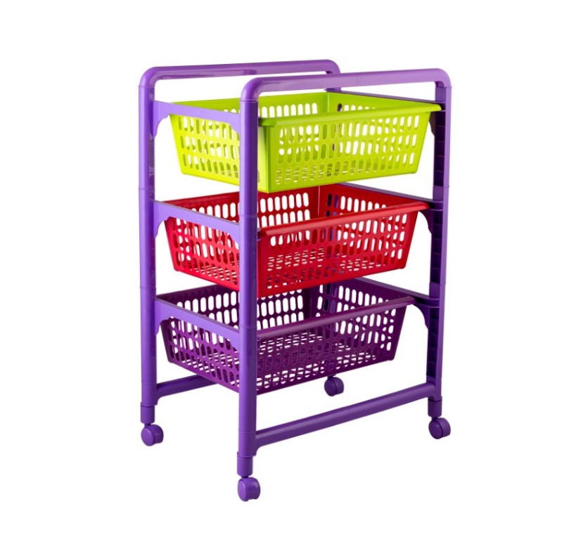 Контейнер для игрушек с выдвижными лотками (на колесах)