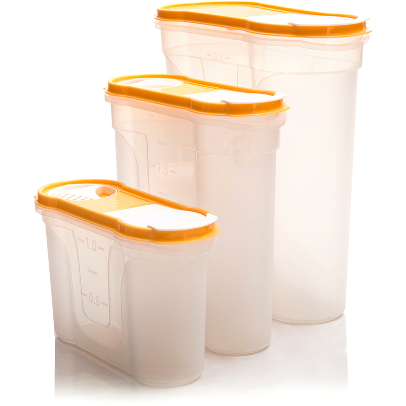 Банки для сыпучих продуктов «Стайл» (3 шт.) 1,3 л.+2,2 л.+4,0 л,