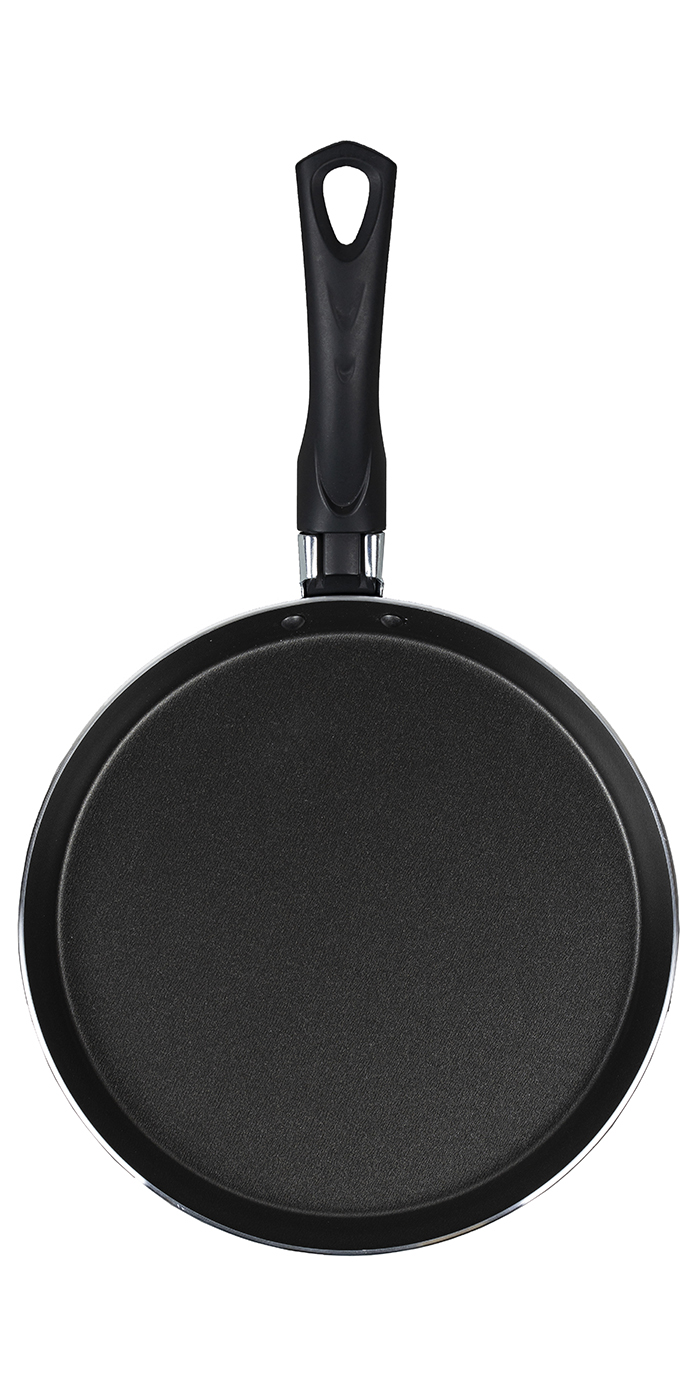 Сковорода для блинов (блинница) XIT! (ХИТ) Ø 22 см - 1 ручка, внешнее покрытие Piroskan бордо "ТМ Калитва"