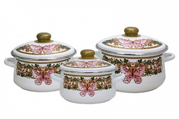 Набор эмал 3пр Бабочки тор 7-328/6М