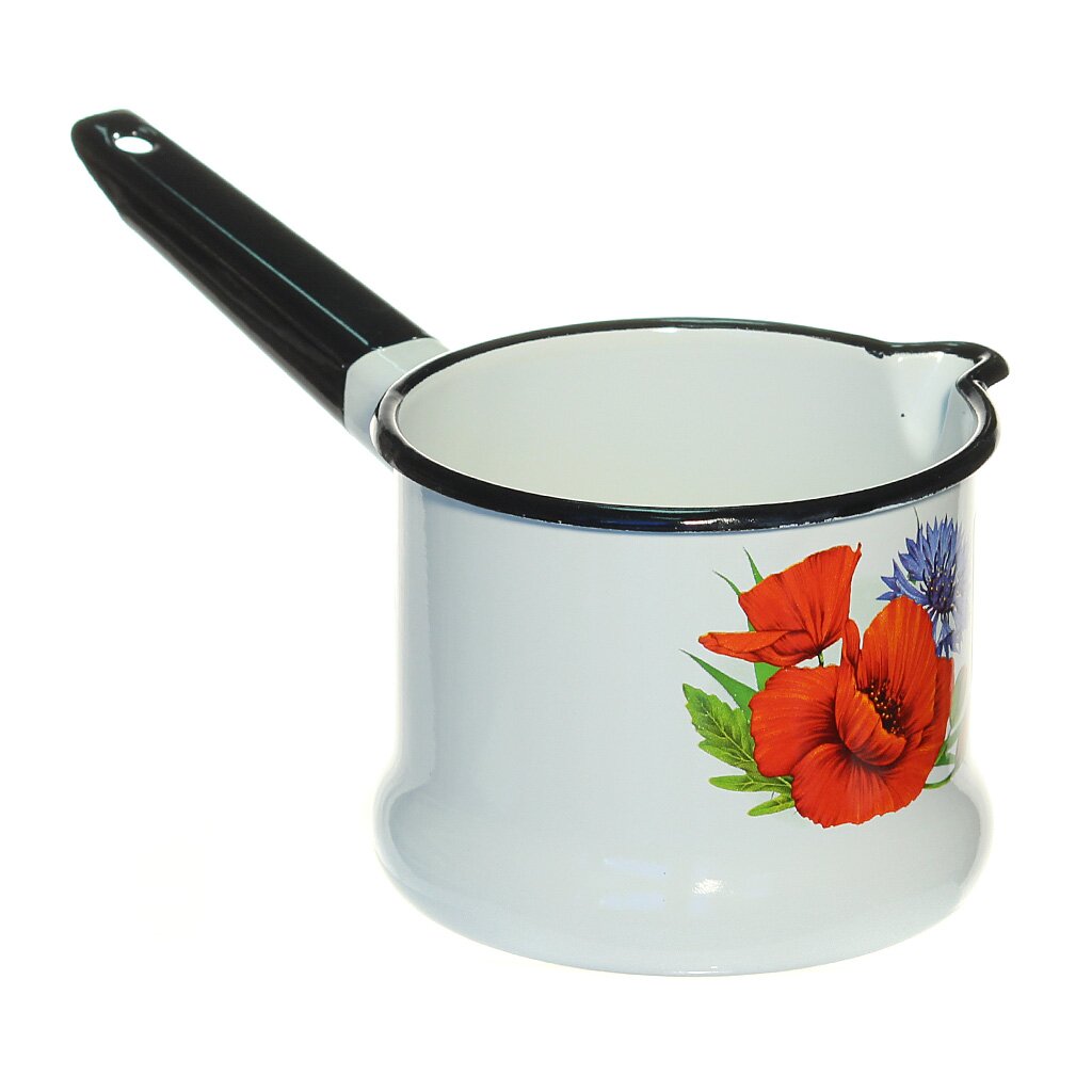 Ковш эмал 1л с рис 90104-072/4