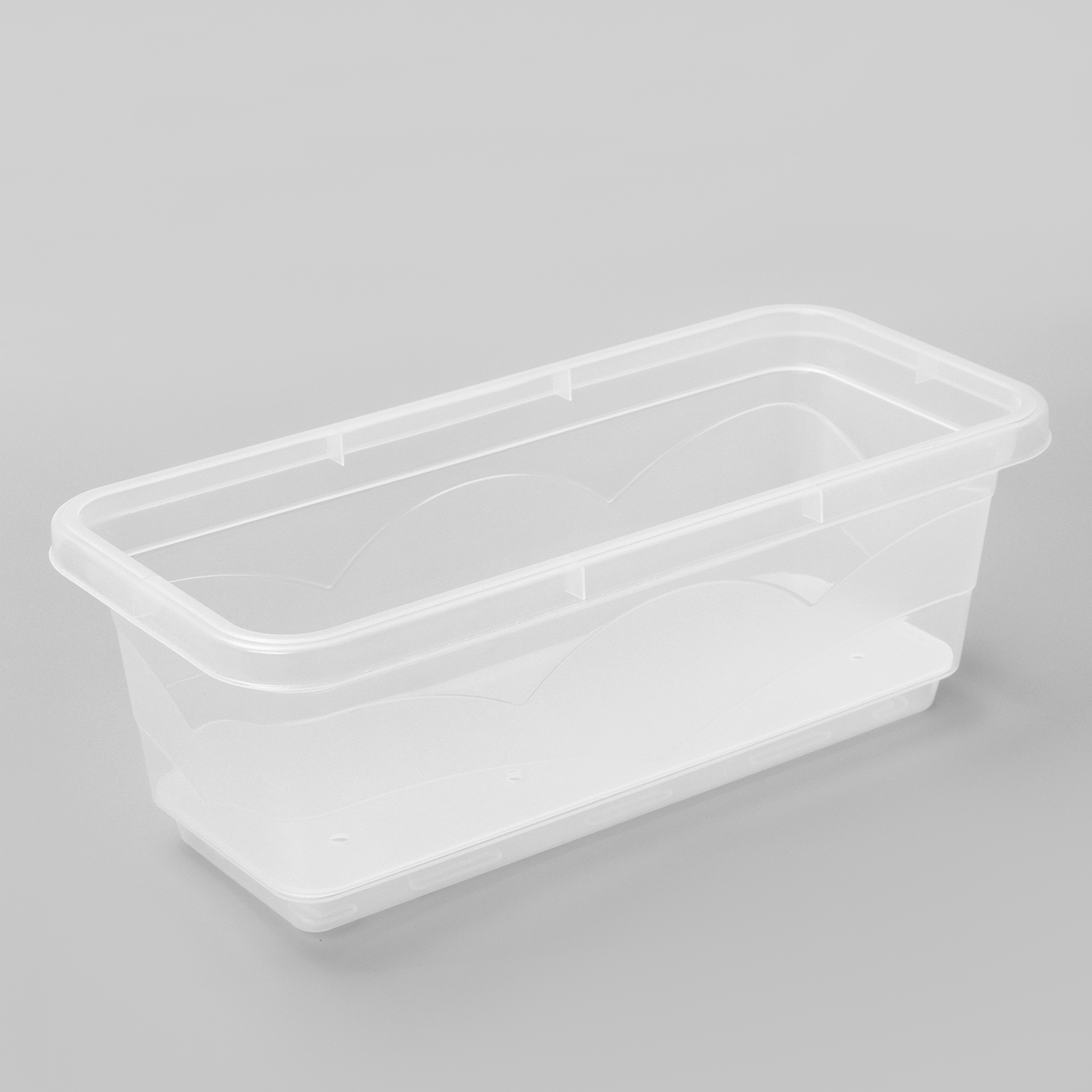 Горшок для цветов с поддоном «Квадро», 6 л, пластиковый, прозрачный