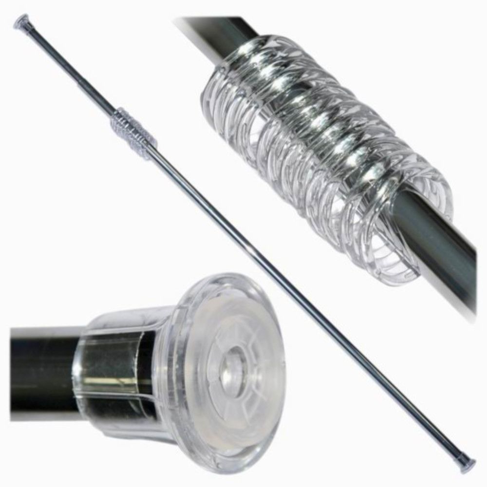 Карниз раздвижной 210 см, цвет металлик