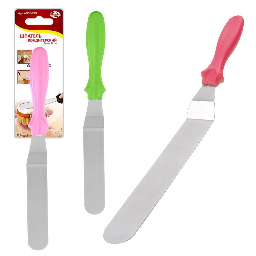 Шпатель кондитерский 37 см 3цв.AN80-249