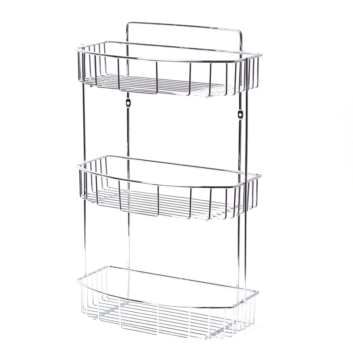 Полка 3-ярусная прямая полуовальная Besser BS 0282E (30,5х15х49 см) из хромированной стали