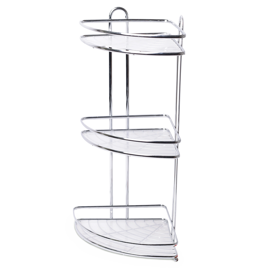 Полка для ванной 3-ярусная угловая Besser BS 0436D (34х25,5х58,5 см) из хромированной стали