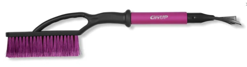 Щетка автомобильная зимняя для снега со скребком CityUp CU-88, 61см. цвет в ассортименте