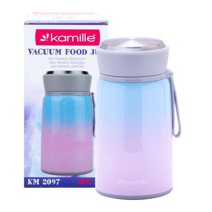 Термос пищевой 800 мл. из нержавеющей стали Kamille KM-2097