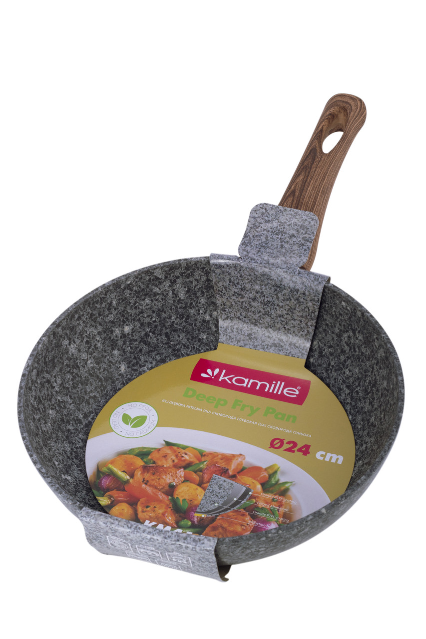 Сотейник 24 см. с гранитным покрытием Kamille KM-4165