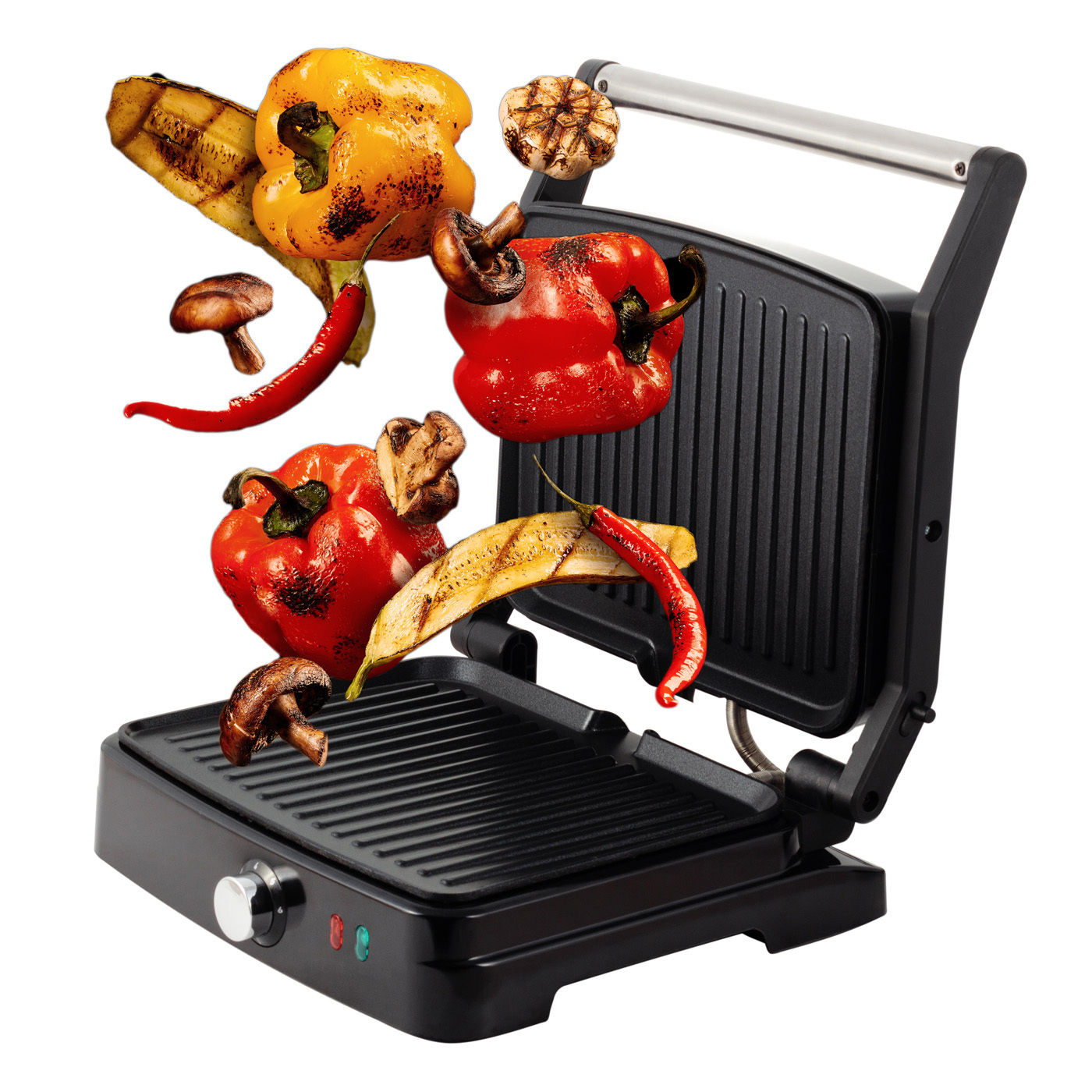 Гриль электрический контактный Kamille KM 6727 с антипригарным покрытием