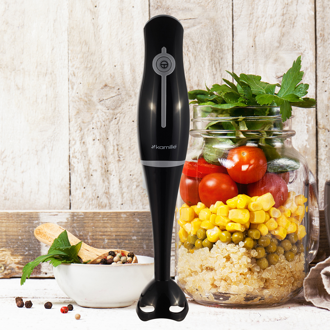 Блендер погружной ручной 36 см. Kamille KM 6754