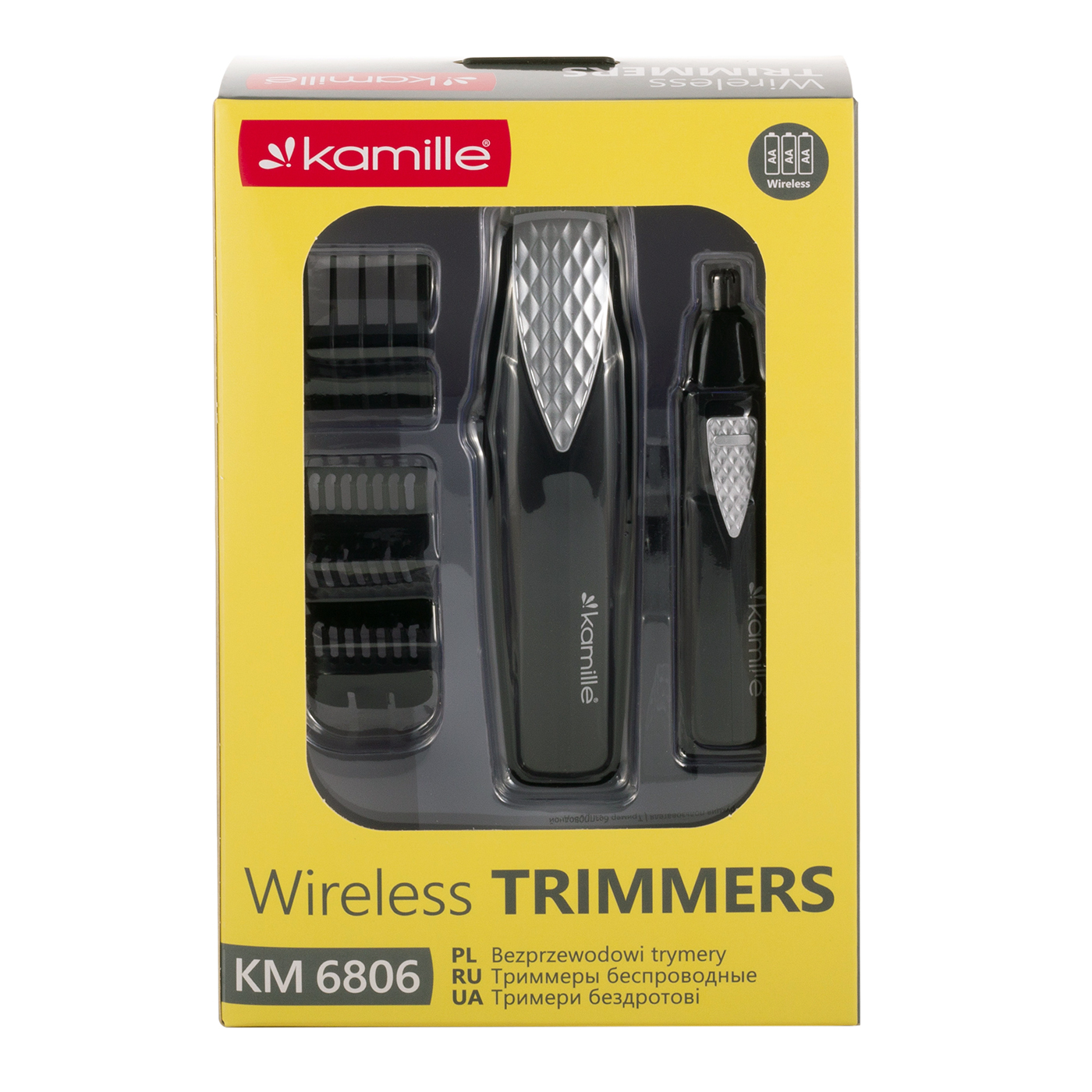 Набор для стрижки: триммер для волос + триммер для носа Kamille KM 6806