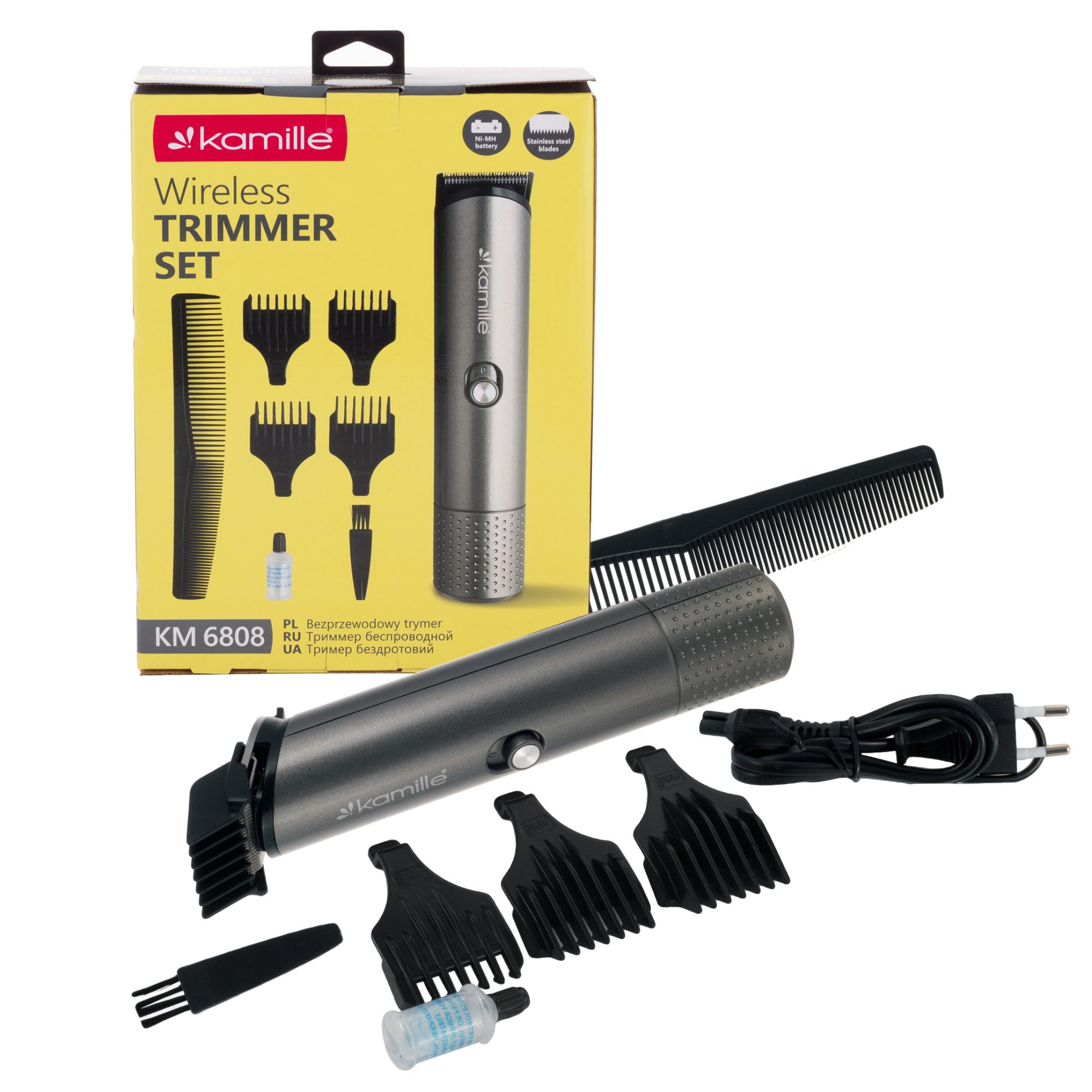 Триммер электрический беспроводной Kamille KM 6808 с аккумулятором