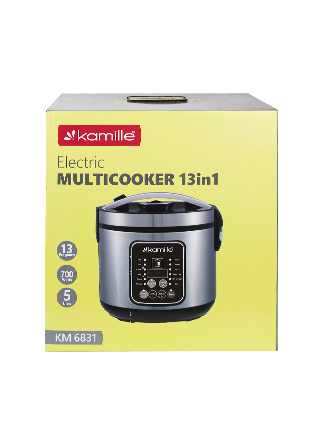 Мультиварка 5 л. 13 программ 700 Вт. Kamille KM 6831