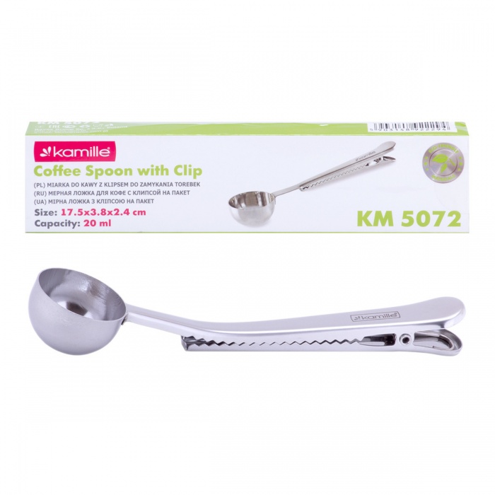 Ложка для кофе мерная c зажимом Kamille КМ5072