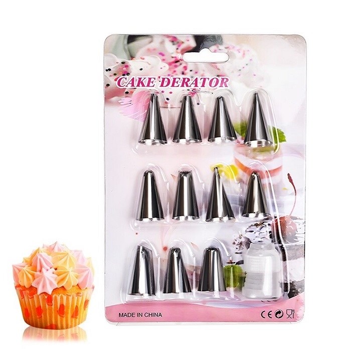 Насадки для кондитерского мешочка 12 шт.