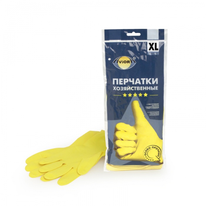 Перчатки хозяйственные, резиновые, размер XL