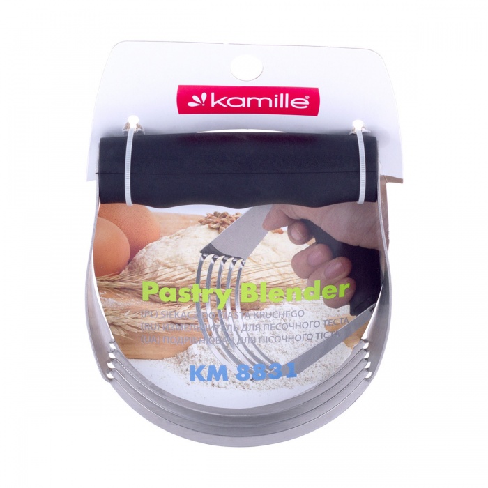 Резак-измельчитель для песочного теста Kamille КМ 8831 из нержавеющей стали с силиконовой ручкой