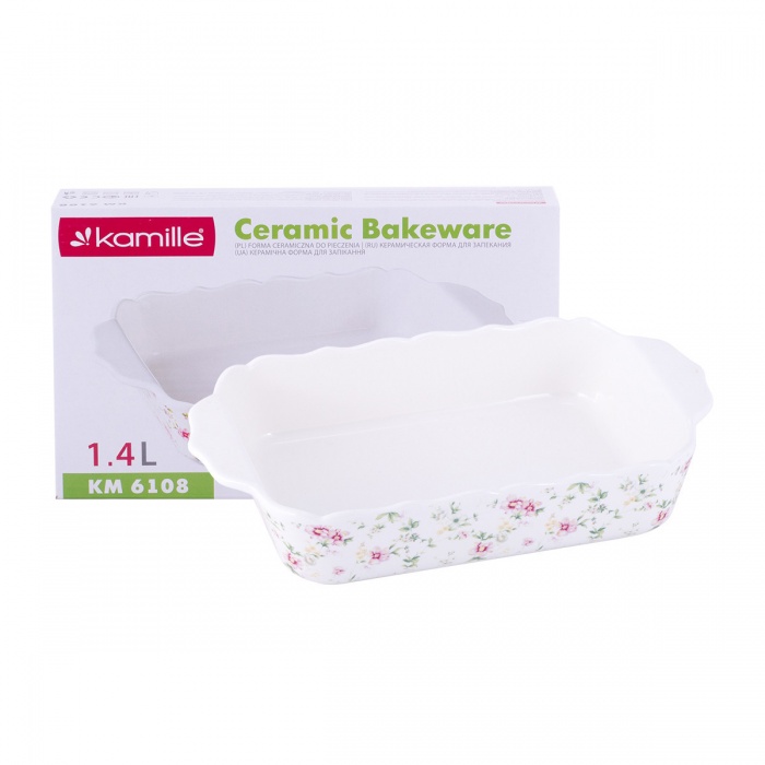 Форма керамическая для запекания 25*15*5см KM-6108