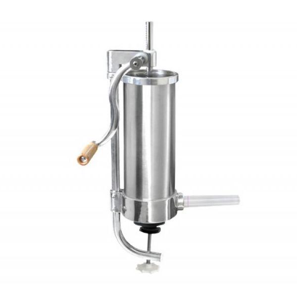 Шприц для начинения колбас вертикальный 3 кг Kamille KM-6509 из нержавеющей стали с силиконовыми насадками