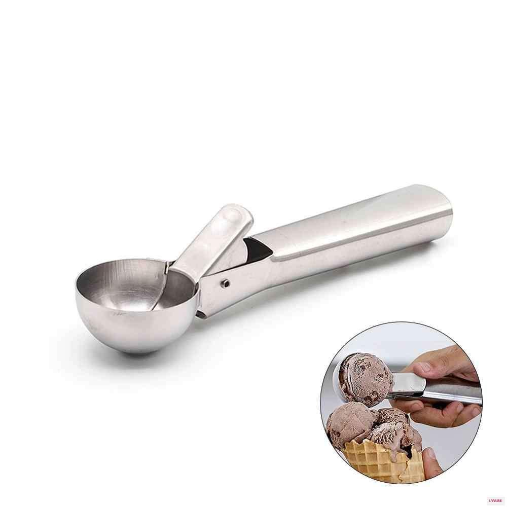 Ложка для мороженного с выталкивателем Kamille KM-5195 из нержавеющей стали