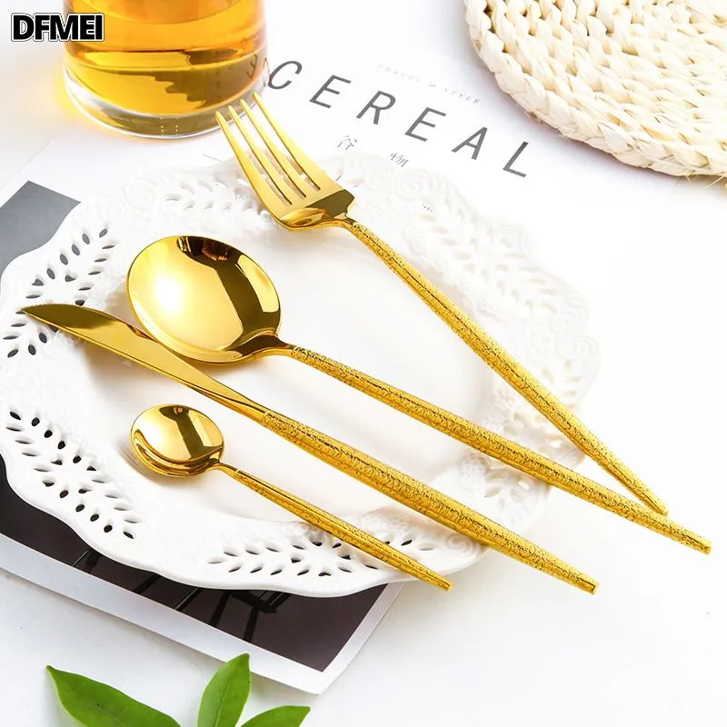 Нож столовая “Premium №2”золотистый, 6шт/наб