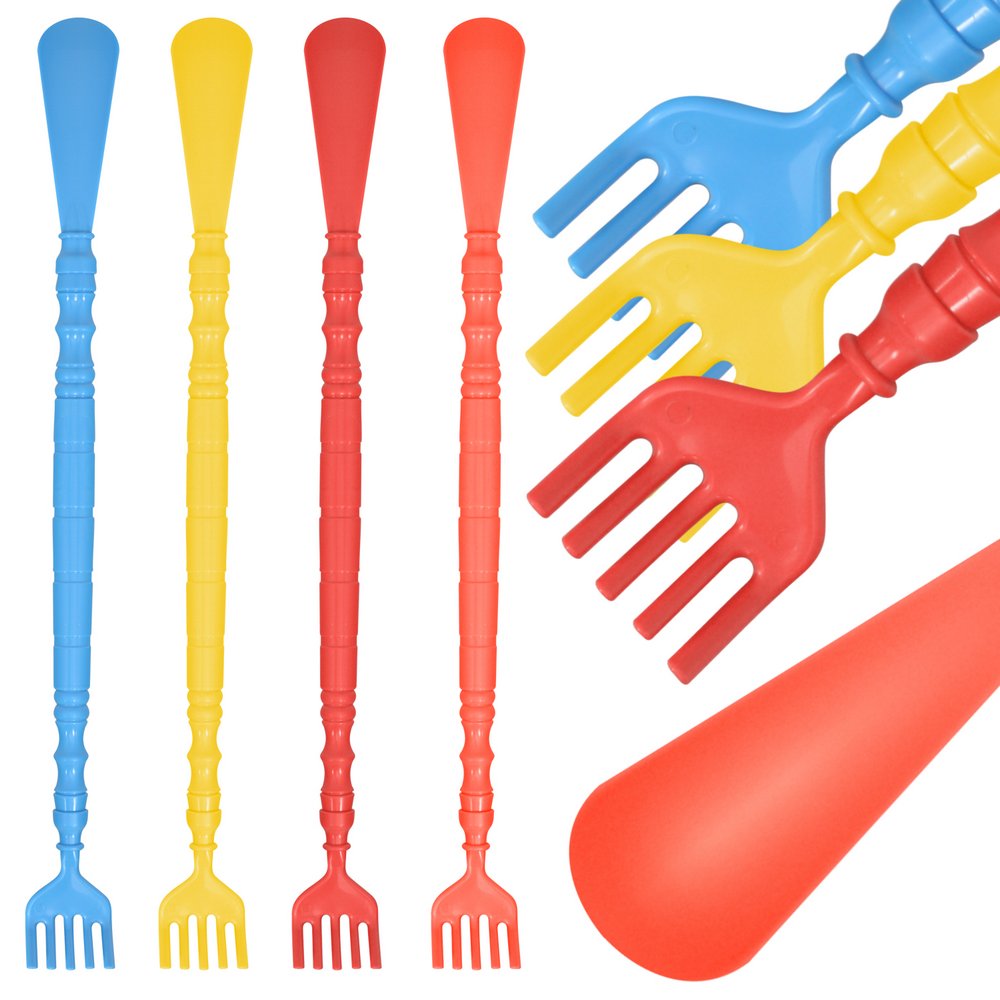 Рожок для обуви с чесалкой, длина 45 см