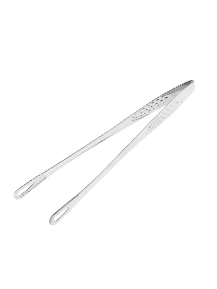 Щипцы для мяса овощей и гриля 24 см, цвет: серебро.
