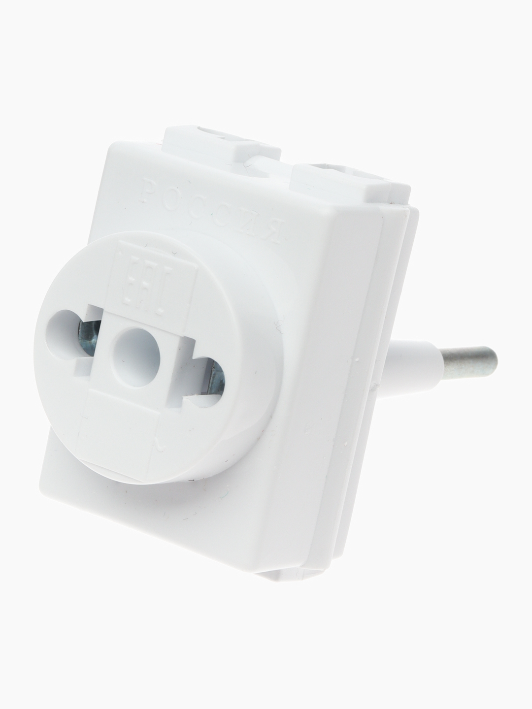 Разветвитель Toker 3TM, 6 А, трехместный, без з/к, черный