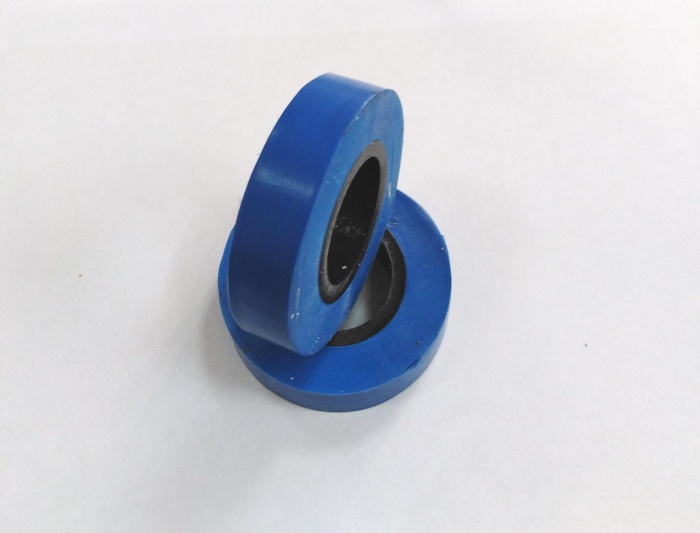 Изолента, обычная, синего цвета