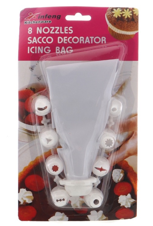 Мешком кондитерским с насадки 8шт, переходником F.Y