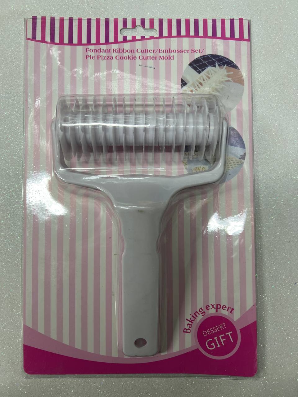 Тесторезка - роликовый, валик для нарезки теста  «Сетка», "Baking expert"