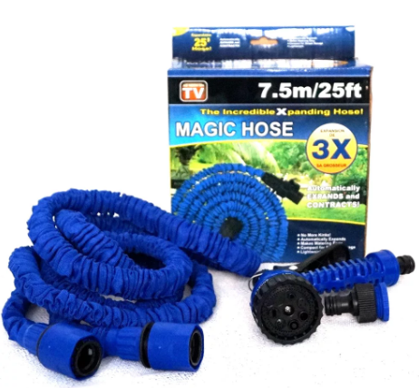 Шланг растягивающийся Magic Hose 7.5м (зелений и синий)