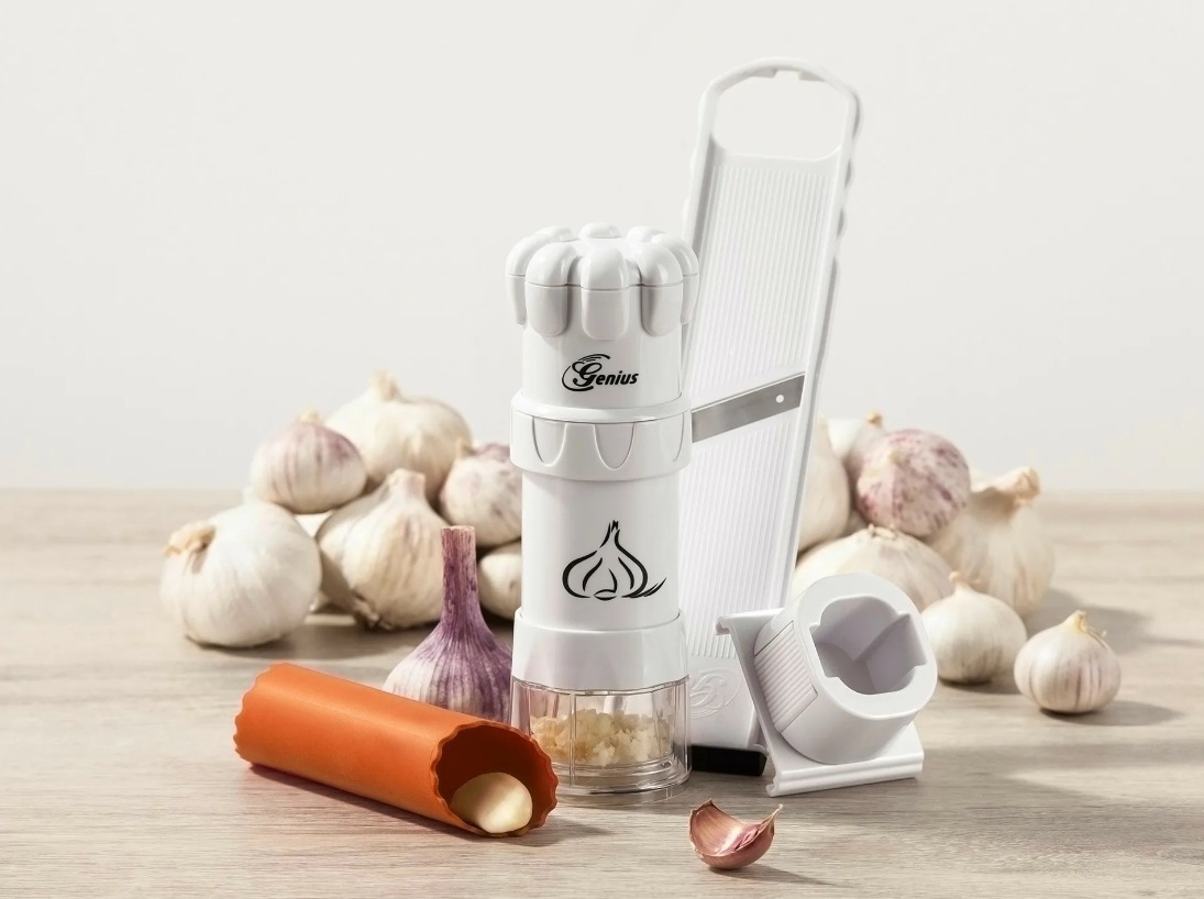 Терка-мельница для чеснока DELIMANO BRAVA GARLIC CUTTER 4 в 1