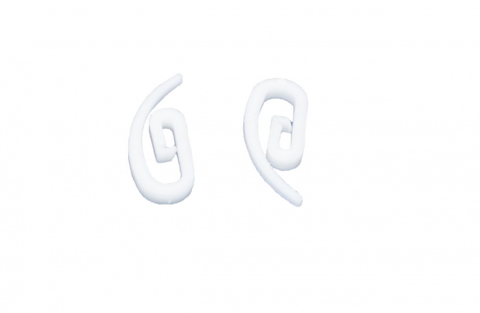 Крючки для штор на карниз 100 шт белые (Сигма)