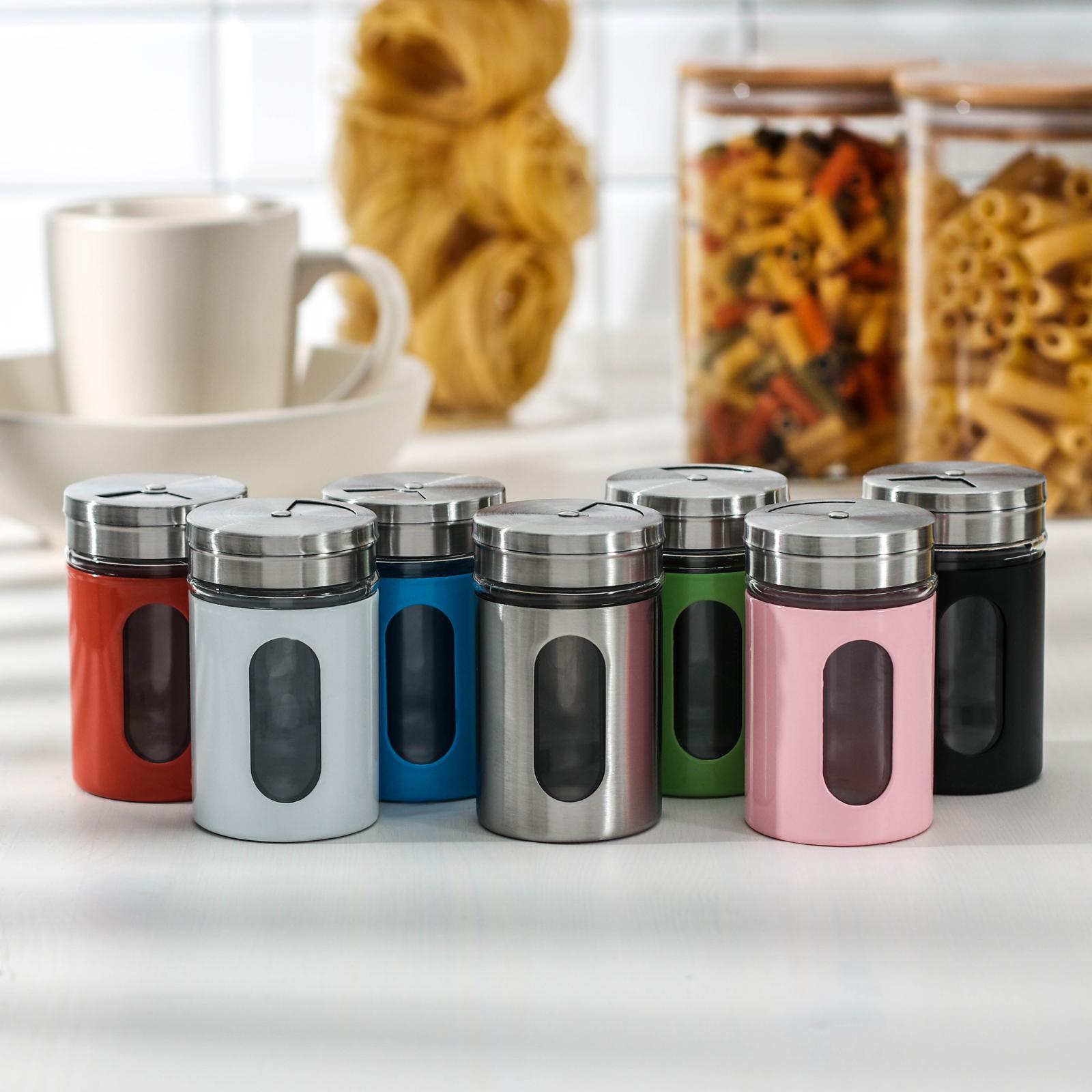 Солонка стеклянная «Универсал», 100 мл, цвет МИКС.