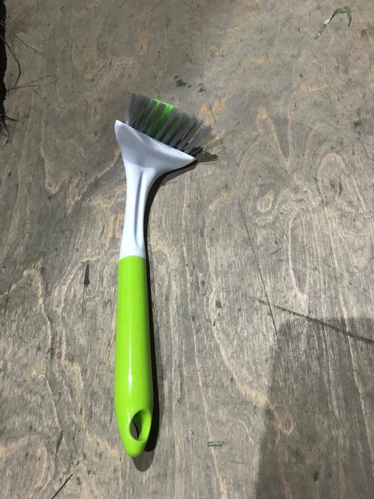 Щётка для посуды треугольный 5.5x7.5x28.5см цвет МИКС