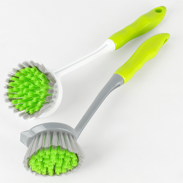 Щётка для посуды круглый 5.5x7.5x28.5см цвет МИКС